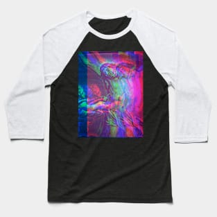 Violet Christ Antique Engraving Glitch Ver. Baseball T-Shirt